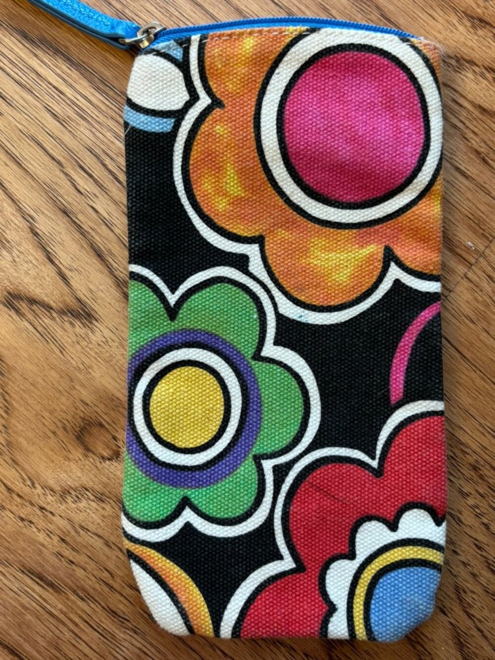 NEW! Brighton Love Groove II Floral Print Colorful Art Zip Top Sunglasses Case - Picture 3 of 3